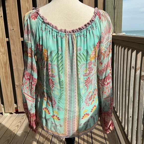Hale Bob Multicolor Bohemian Blouse - Picture 2 of 8